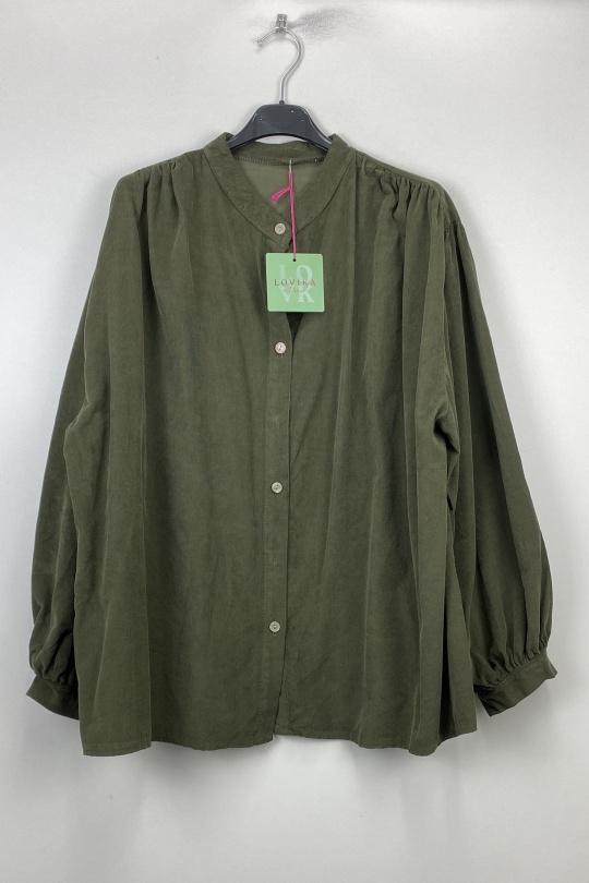 Camisas Mujer Khaki LOVIKA 30718 Efashion Paris