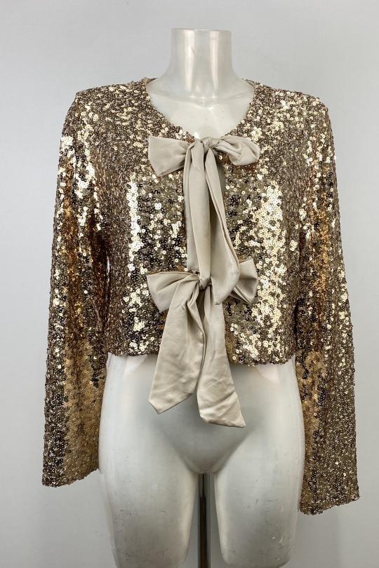 Top Donna Gold LOVIKA 87481. Efashion Paris