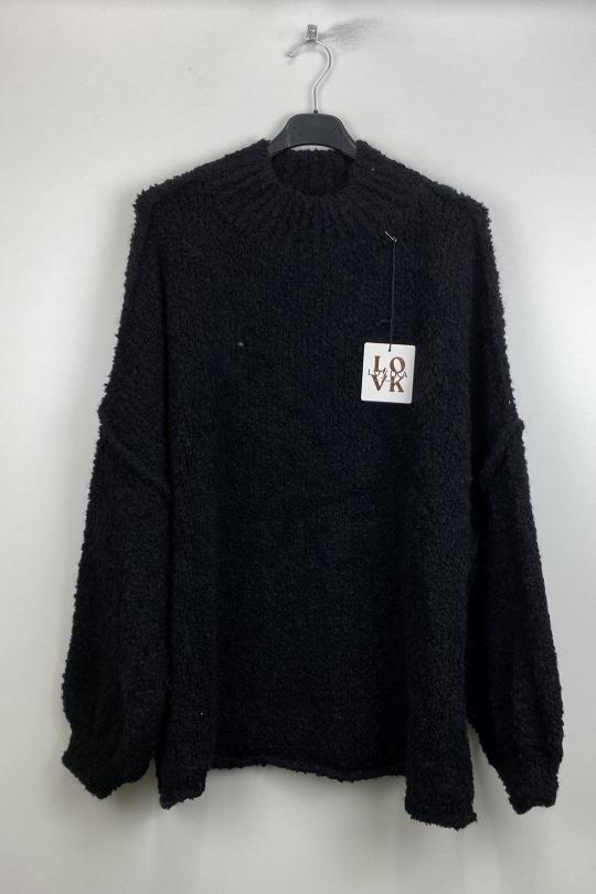 Pulls Femme Noir LOVIKA 30850A Efashion Paris