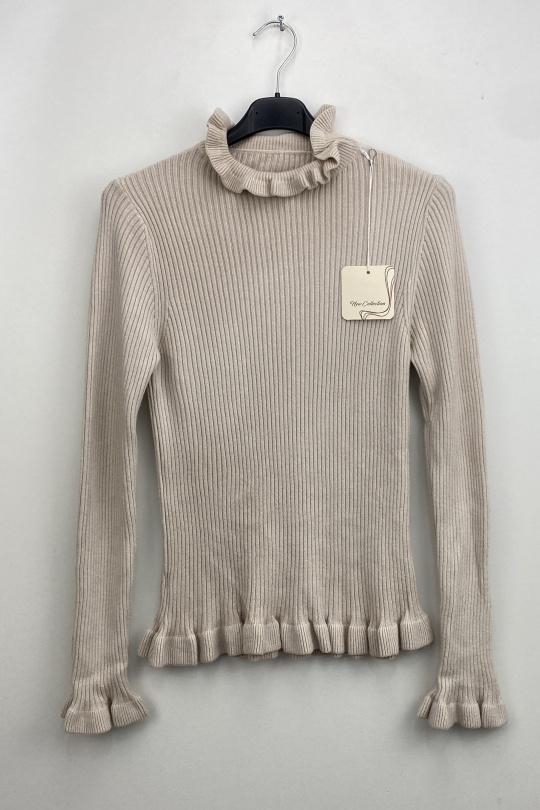 Pulls Femme Beige LOVIKA 24811A Efashion Paris