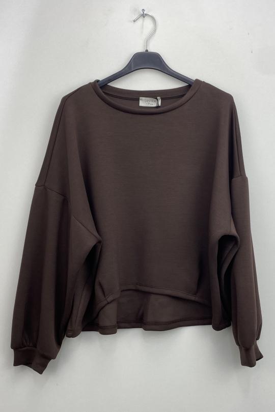 Sudaderas Mujer Brown LOVIKA 7910 Efashion Paris