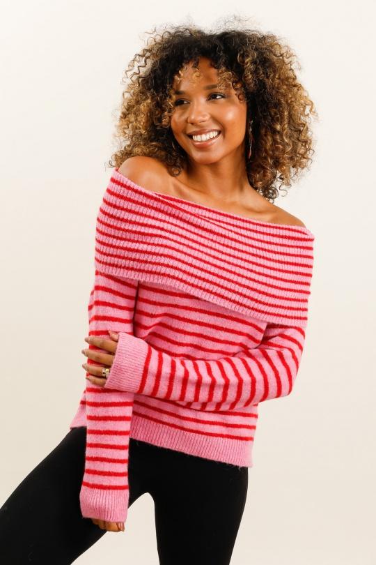 Pulls Femme Fushia LOVIKA 51139 Efashion Paris