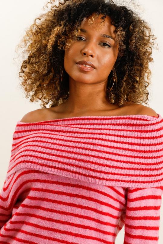 Pulls Femme Fushia LOVIKA 51139 Efashion Paris