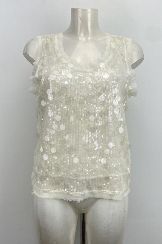 Débardeurs Femme Beige LOVIKA 40189 Efashion Paris