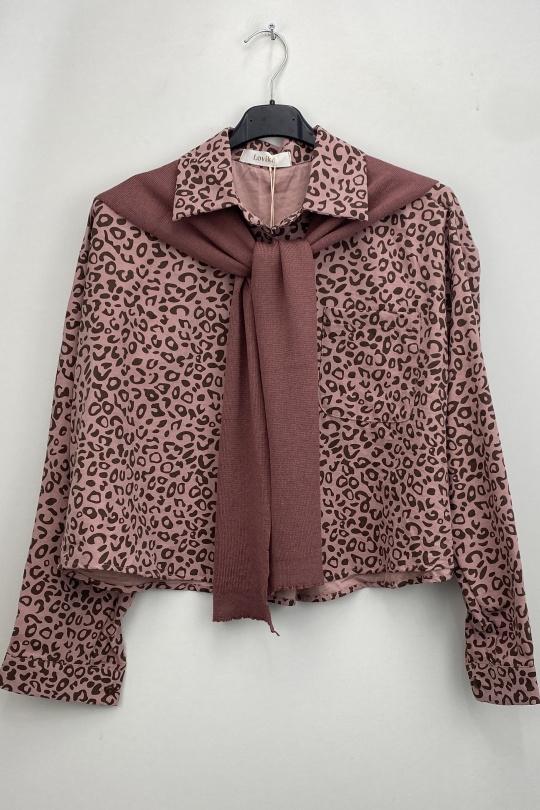 Chemises Femme Taupe LOVIKA 43350 Efashion Paris