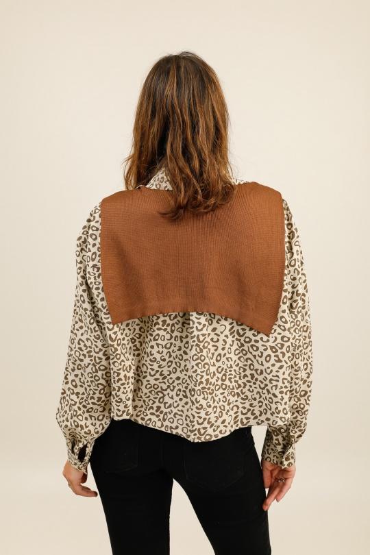 Chemises Femme Taupe LOVIKA 43350 Efashion Paris