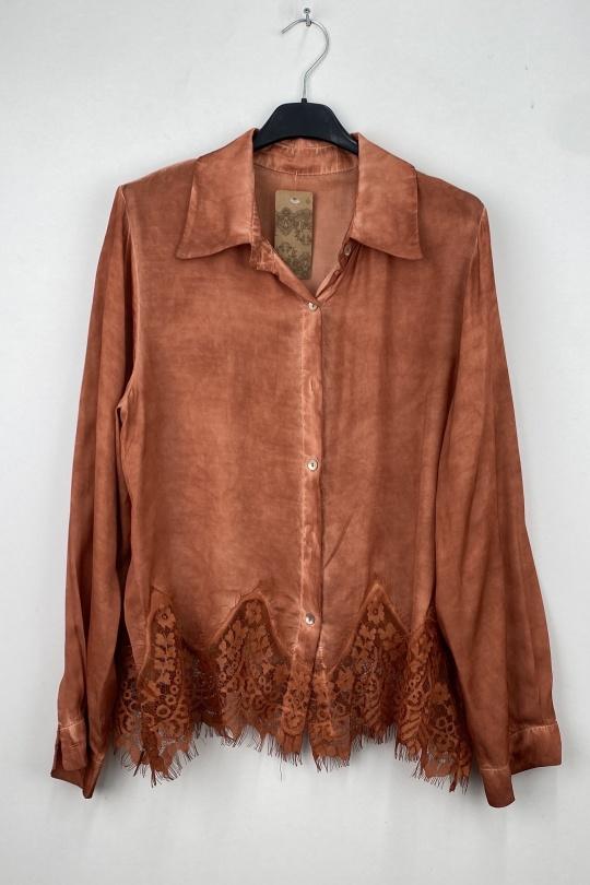 Chemises Femme Rouille LOVIKA 4895 Efashion Paris