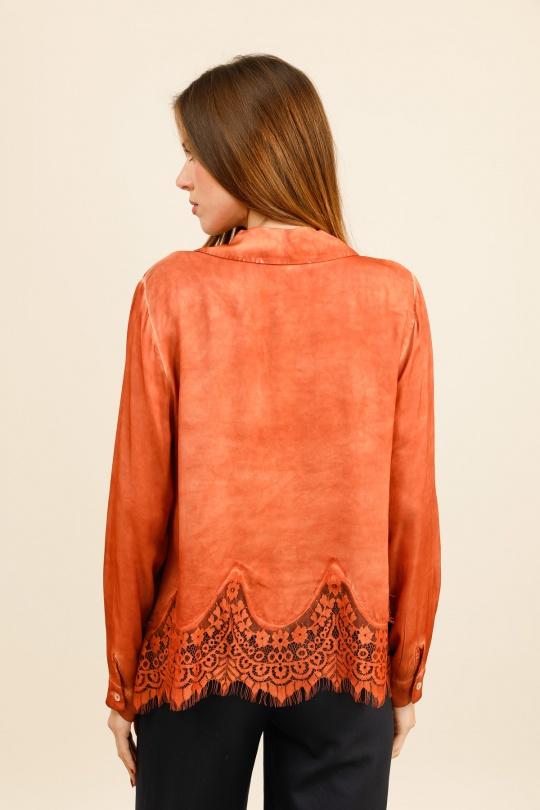 Chemises Femme Rouille LOVIKA 4895 Efashion Paris
