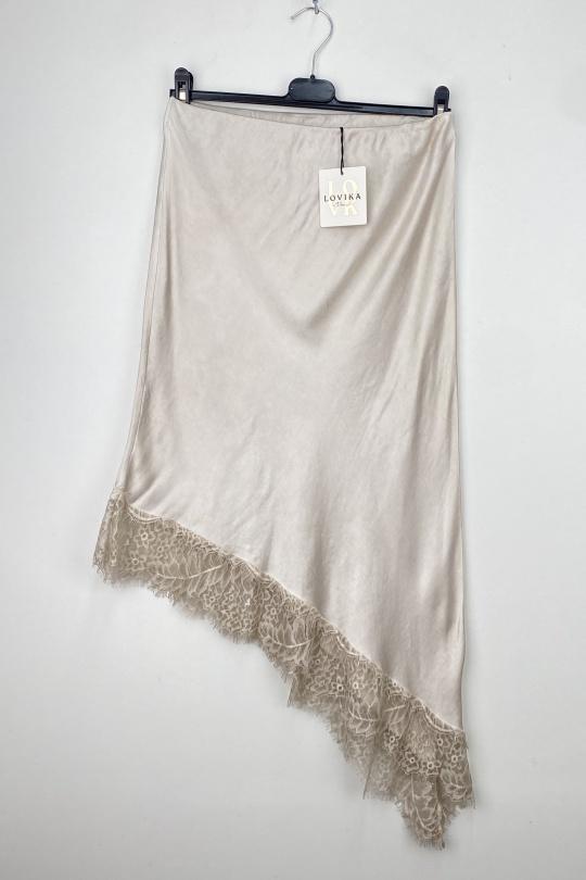 Jupes Femme Camel LOVIKA 6390 Efashion Paris