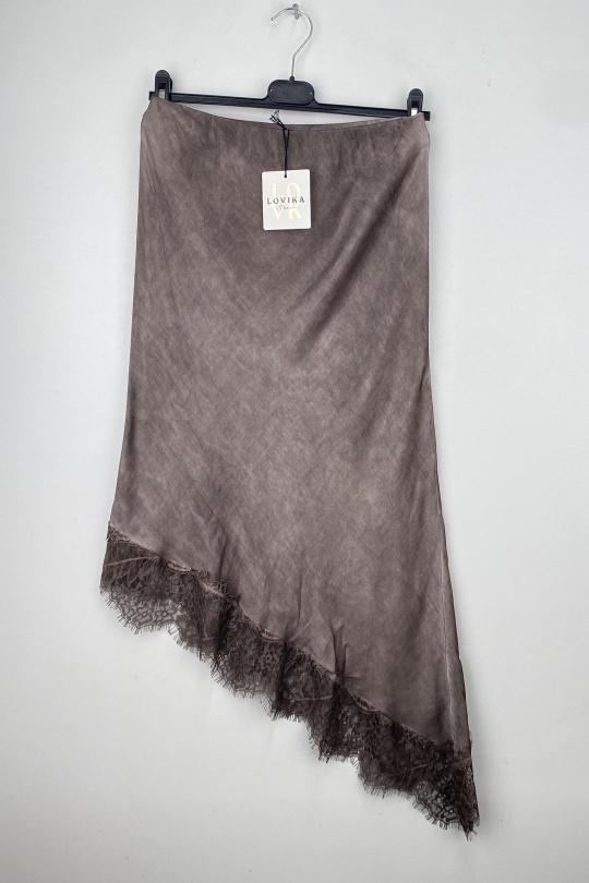 Jupes Femme Camel LOVIKA 6390 Efashion Paris