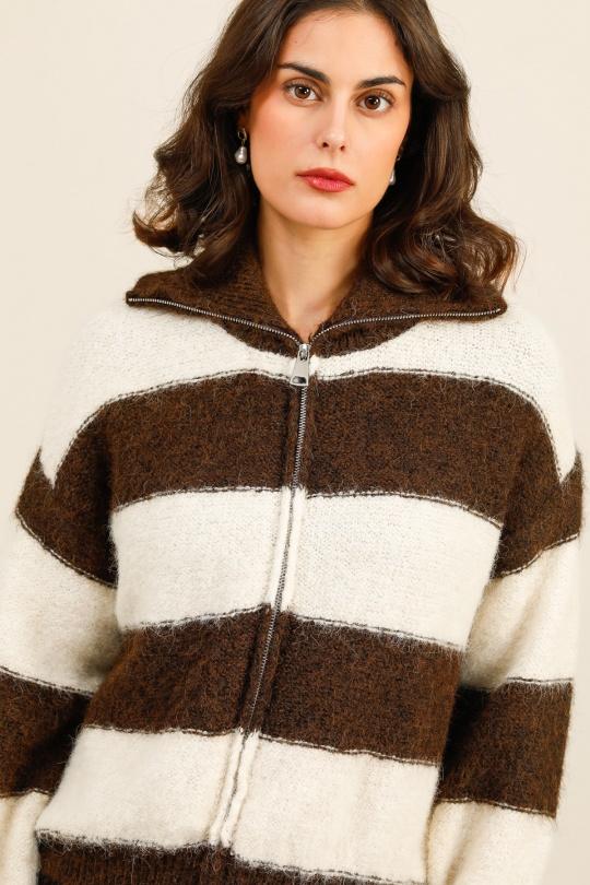 Gilets Femme Jaune clair LOVIKA 51201 Efashion Paris