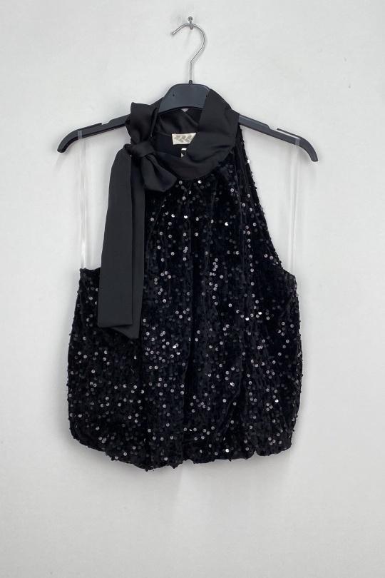 Top Donna Black LOVIKA 92152 Efashion Paris