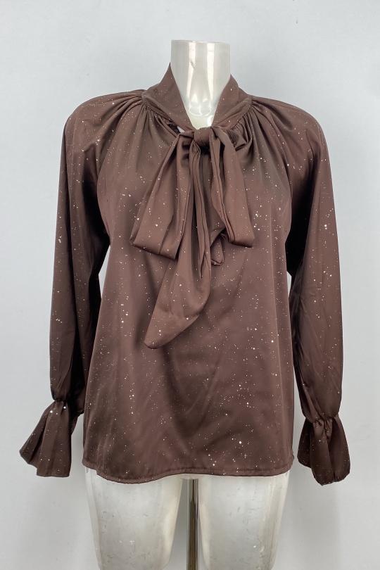 Blouses Femme Bordeaux LOVIKA 13235 Efashion Paris