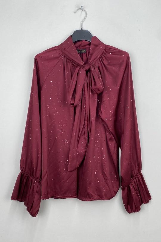 Blouses Femme Bordeaux LOVIKA 13235 Efashion Paris