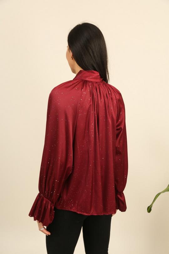 Blouses Femme Bordeaux LOVIKA 13235 Efashion Paris