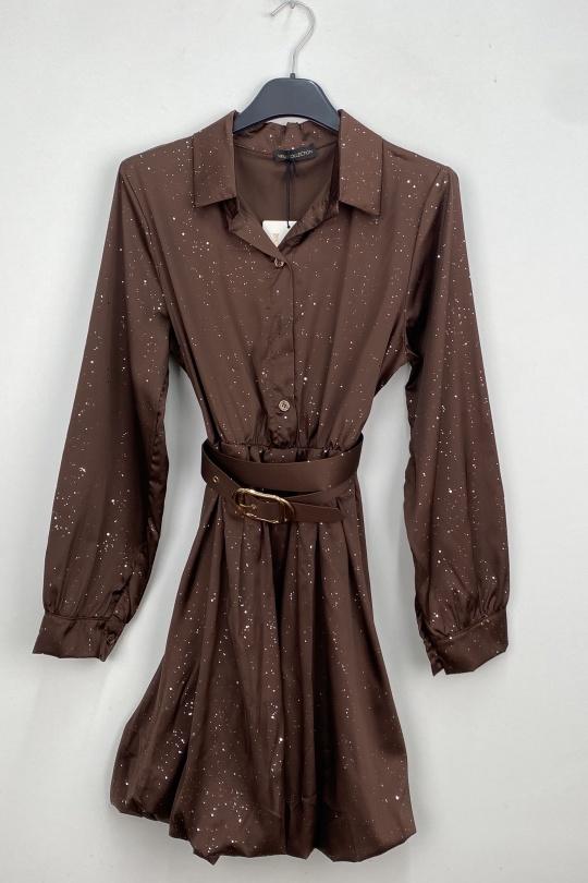 Robes courtes Femme Bordeaux LOVIKA 12983 Efashion Paris