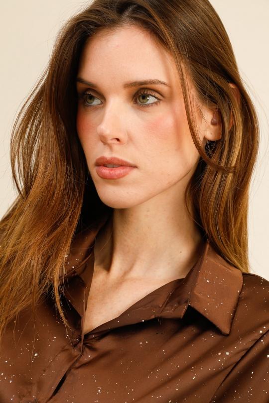 Robes courtes Femme Bordeaux LOVIKA 12983 Efashion Paris