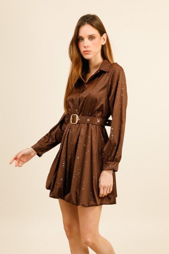 Robes courtes Femme Bordeaux LOVIKA 12983 Efashion Paris