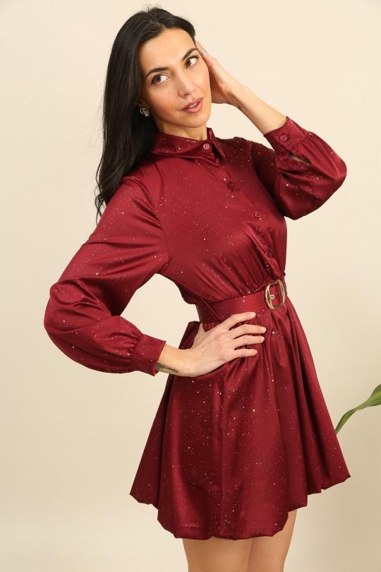 Robes courtes Femme Bordeaux LOVIKA 12983 Efashion Paris