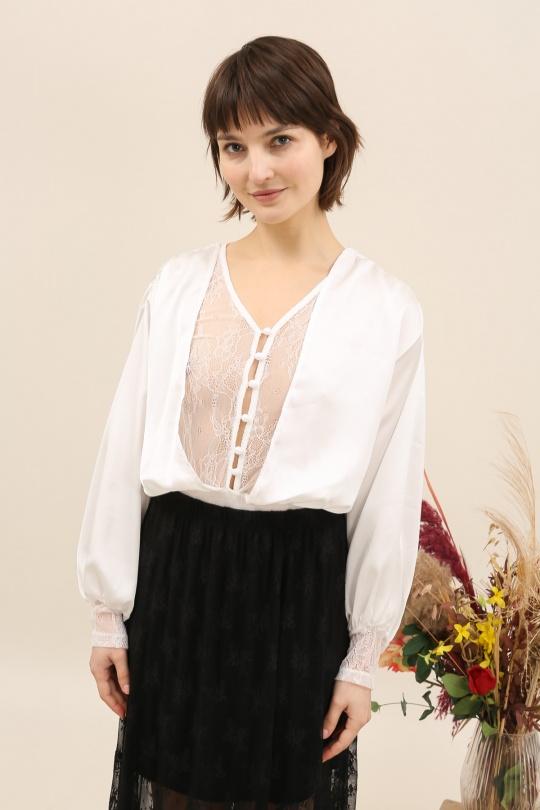 Bodies Femme Blanc LOVIKA 9609 Efashion Paris