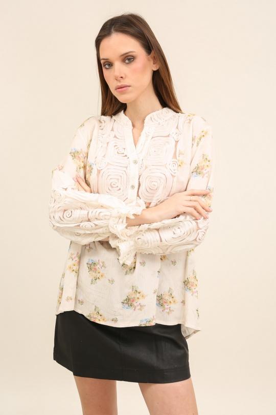 Blouses Femme Beige LOVIKA 1576 Efashion Paris