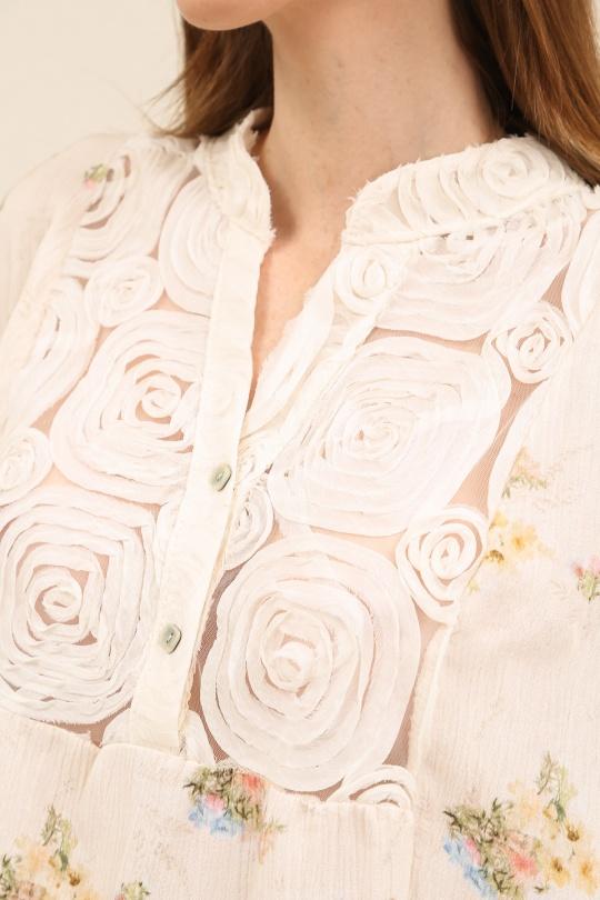 Blouses Femme Beige LOVIKA 1576 Efashion Paris