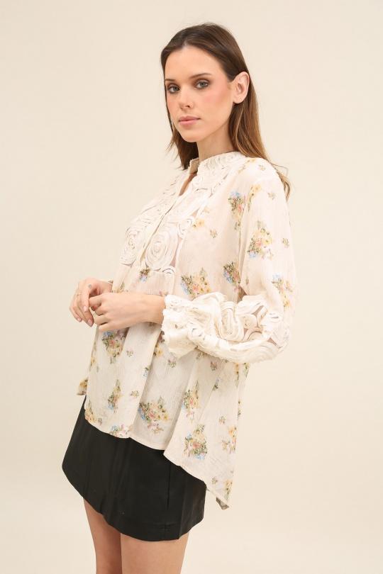 Blouses Femme Beige LOVIKA 1576 Efashion Paris