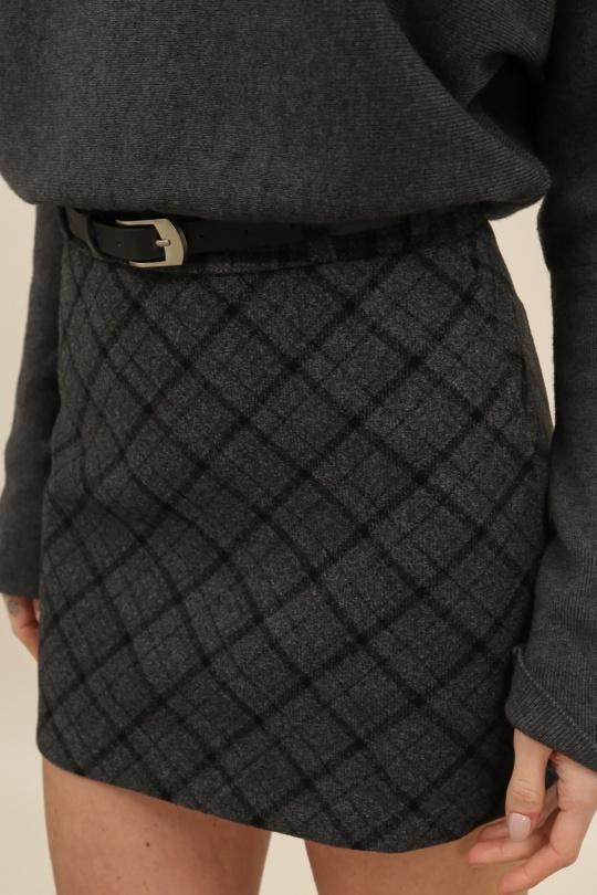 Jupes Femme Gris foncé LOVIKA 46836 Efashion Paris