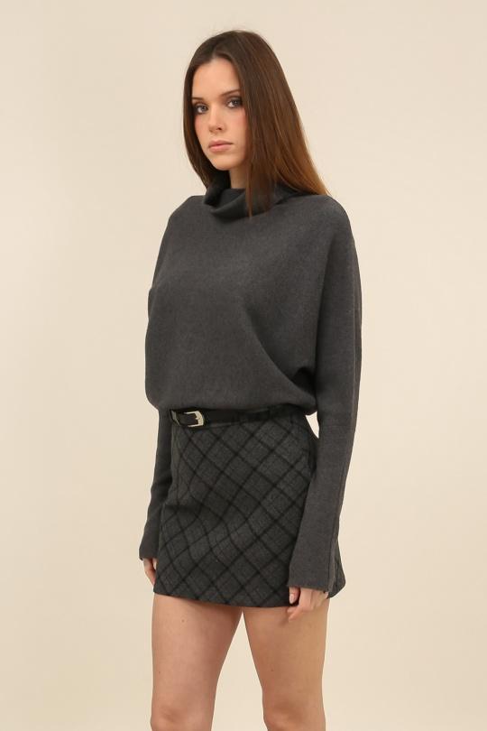 Jupes Femme Gris foncé LOVIKA 46836 Efashion Paris