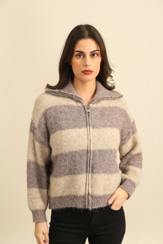 Gilets Femme Jaune clair LOVIKA 51201 Efashion Paris