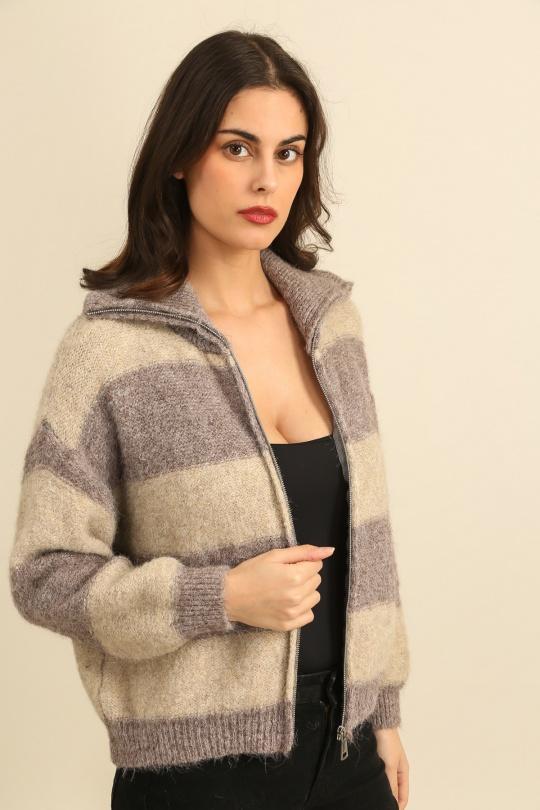 Gilets Femme Jaune clair LOVIKA 51201 Efashion Paris