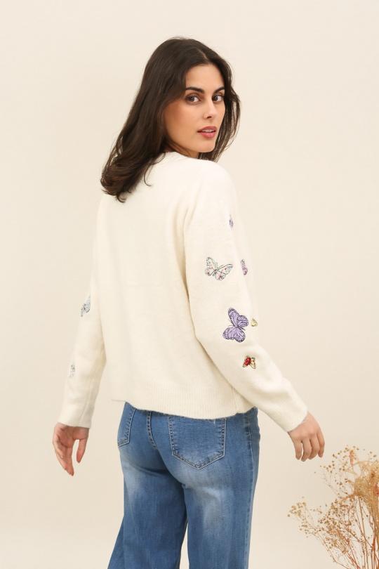 Gilets Femme Beige LOVIKA W9559 Efashion Paris