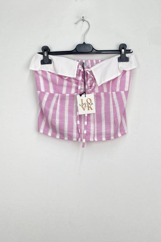 Tops Femme Kaki LOVIKA 12112 Efashion Paris