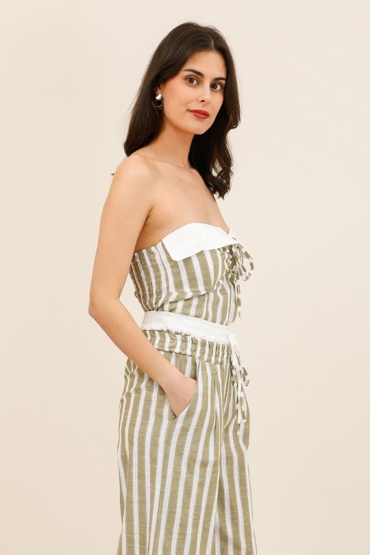 Tops Femme Kaki LOVIKA 12112 Efashion Paris