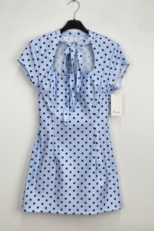 Short dresses Women Sky blue LOVIKA W46312 Efashion Paris