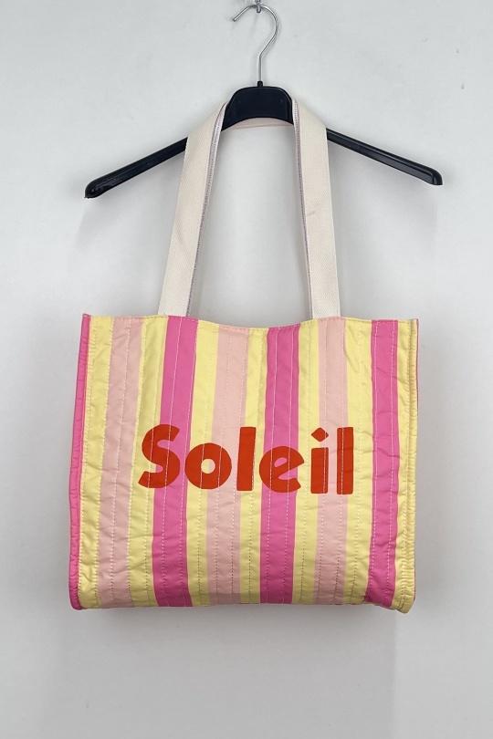 Cabas Maroquinerie Rose LOVIKA SAC Efashion Paris