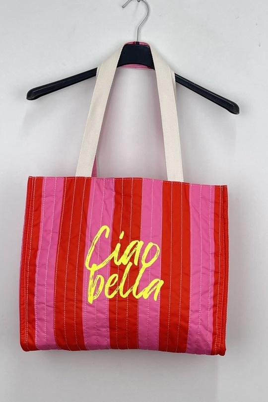 Cabas Maroquinerie Rose LOVIKA SAC Efashion Paris