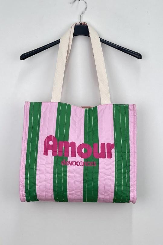 Cabas Maroquinerie Rose LOVIKA SAC Efashion Paris