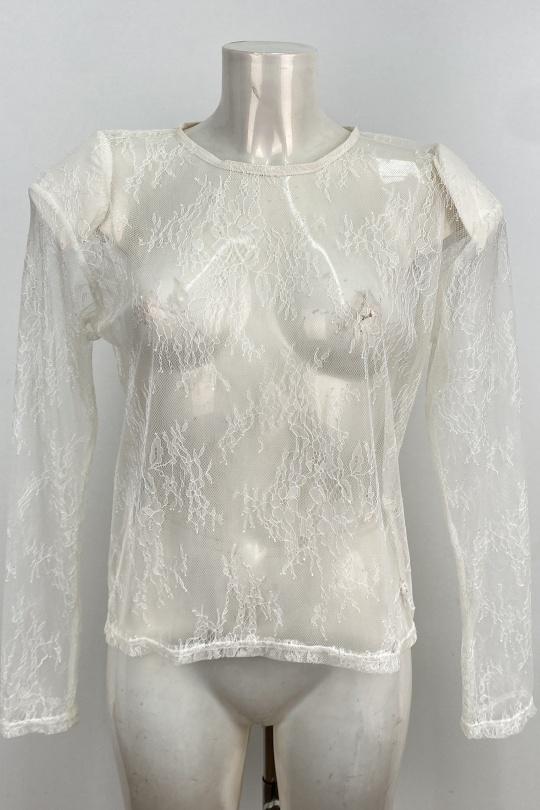 Tops Femme Blanc LOVIKA 50319 Efashion Paris