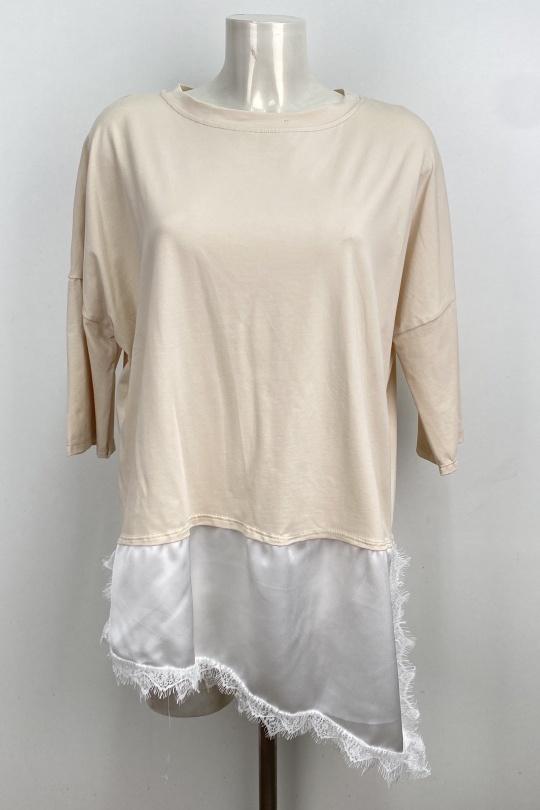 Robes courtes Femme Beige LOVIKA 30388 Efashion Paris