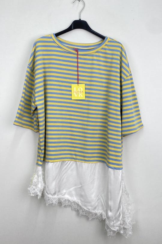 Robes courtes Femme Jaune LOVIKA 1730 Efashion Paris