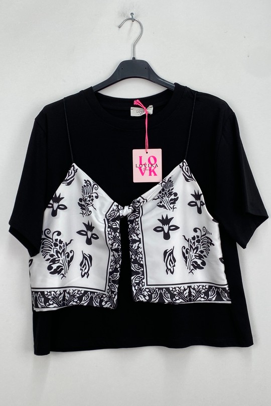Tops Femme Bleu LOVIKA W1907 Efashion Paris