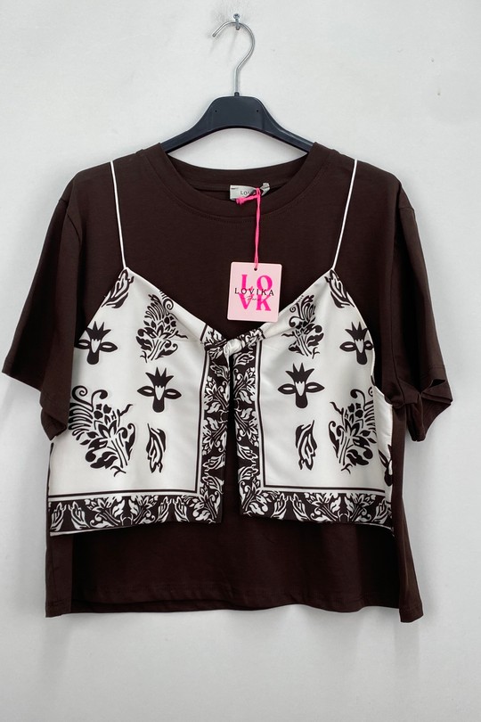 Tops Femme Bleu LOVIKA W1907 Efashion Paris