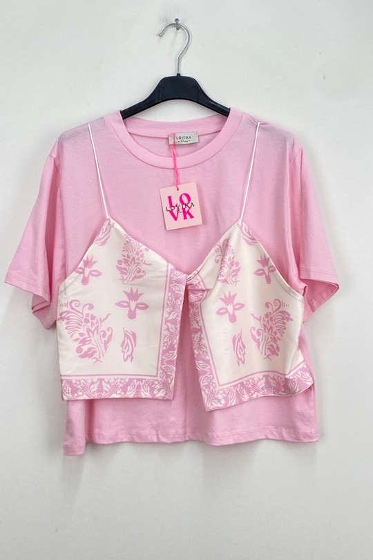 Tops Femme Bleu LOVIKA W1907 Efashion Paris