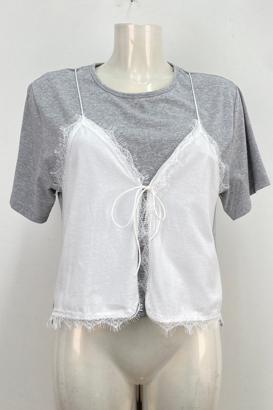 Tops Femme Gris LOVIKA 1908 Efashion Paris