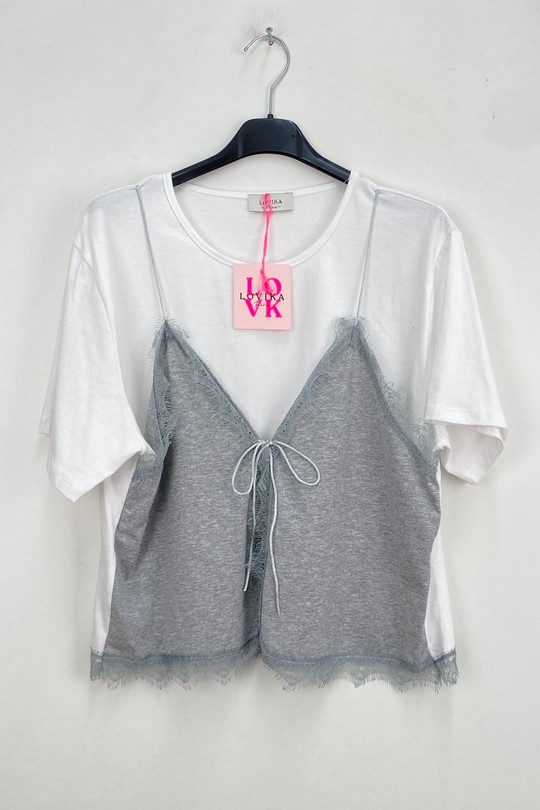 Tops Femme Gris LOVIKA 1908 Efashion Paris