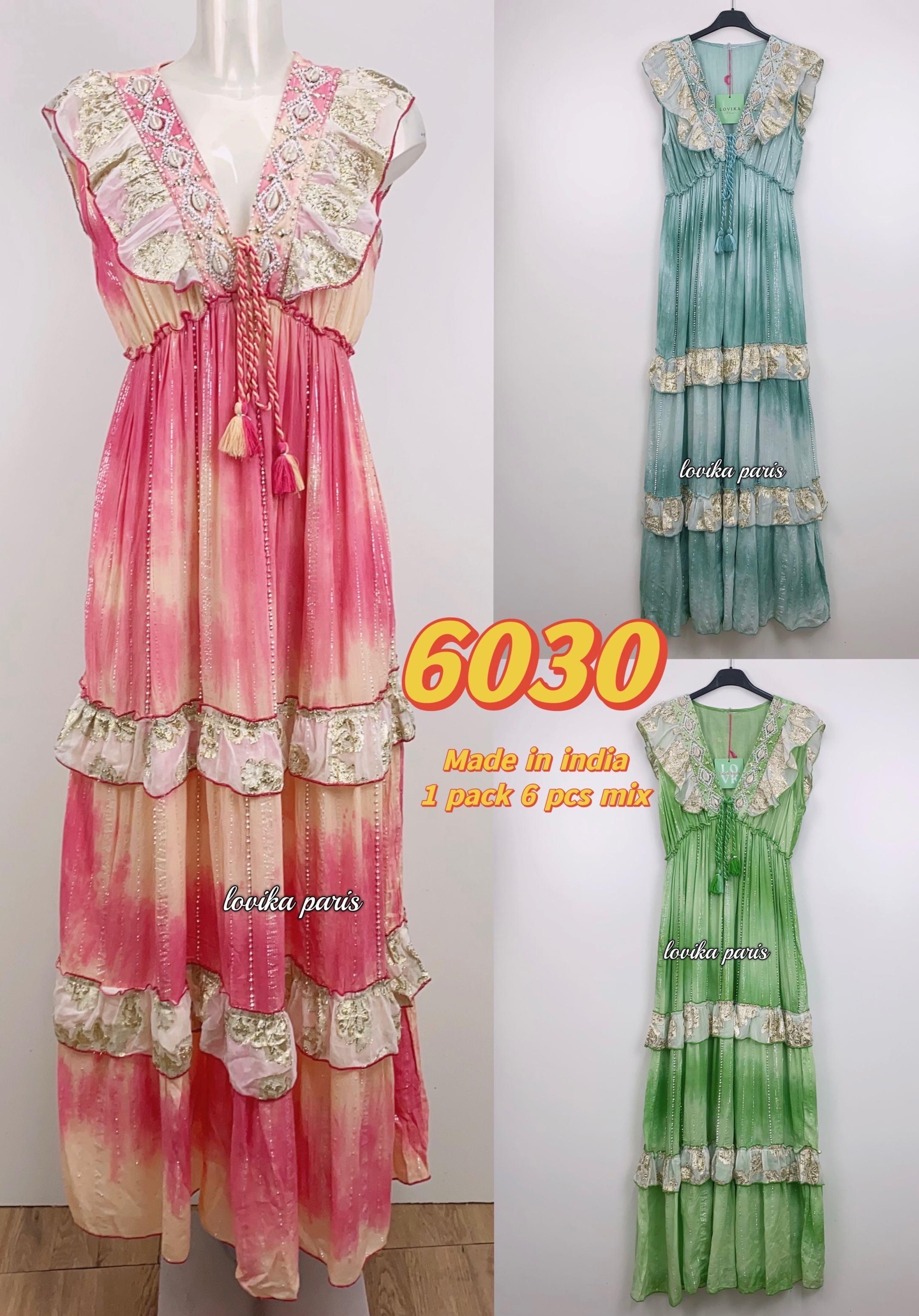 Robes longues Femme Multicouleur LOVIKA 6230 #c Efashion Paris