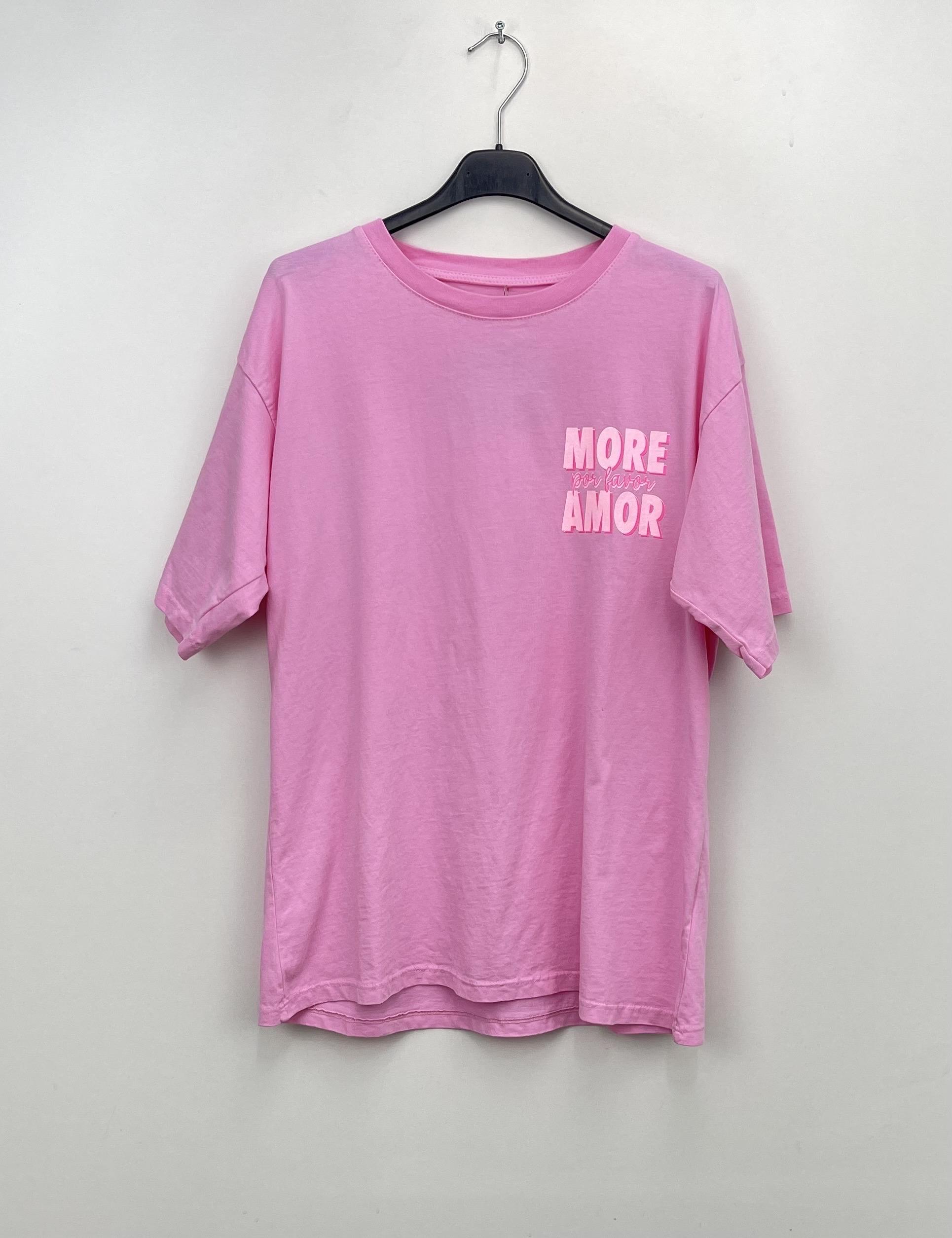 Camisetas Mujer Pink LOVIKA 223 #c Efashion Paris