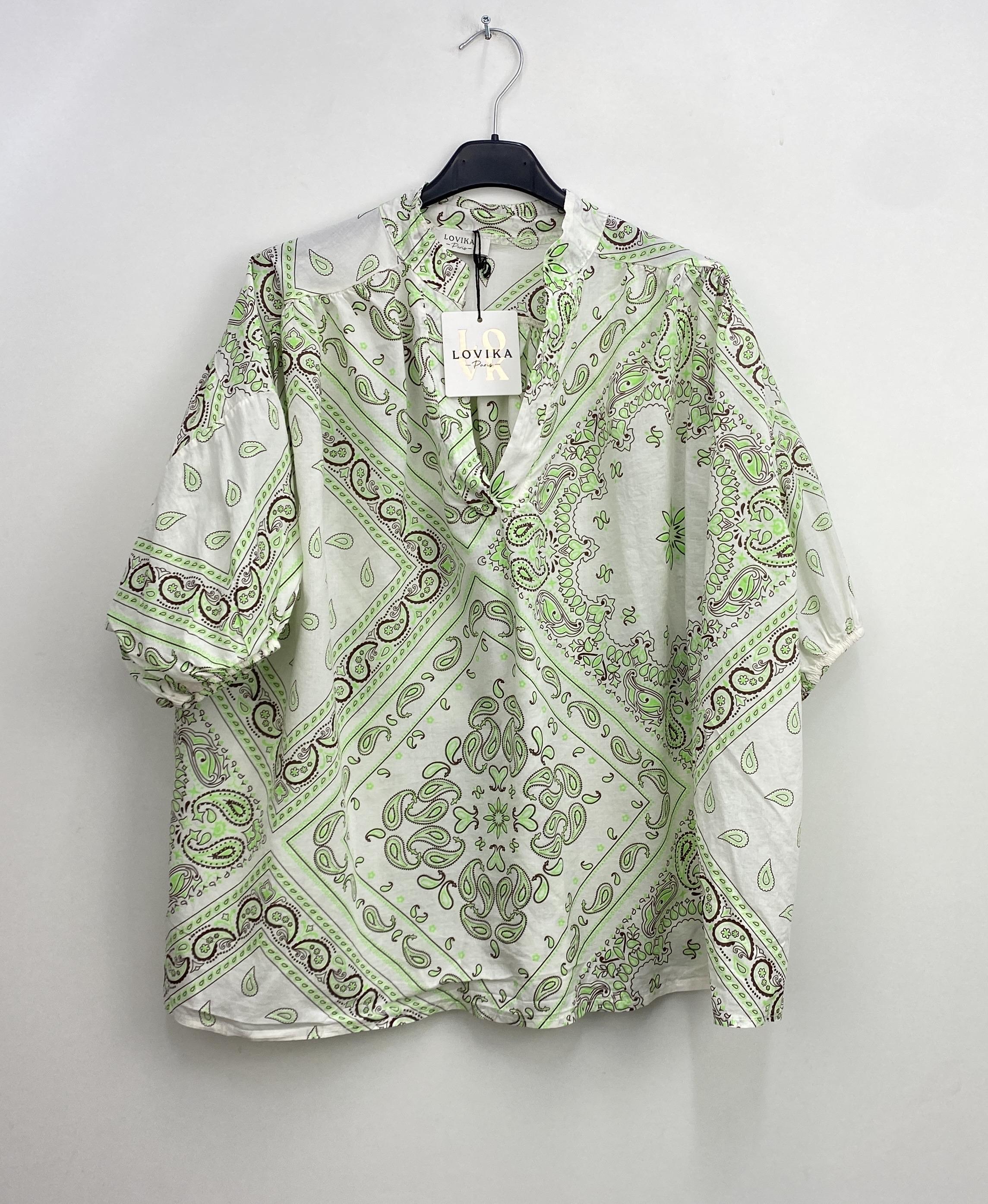 Blouses Femme Vert LOVIKA 5132-2 #c Efashion Paris