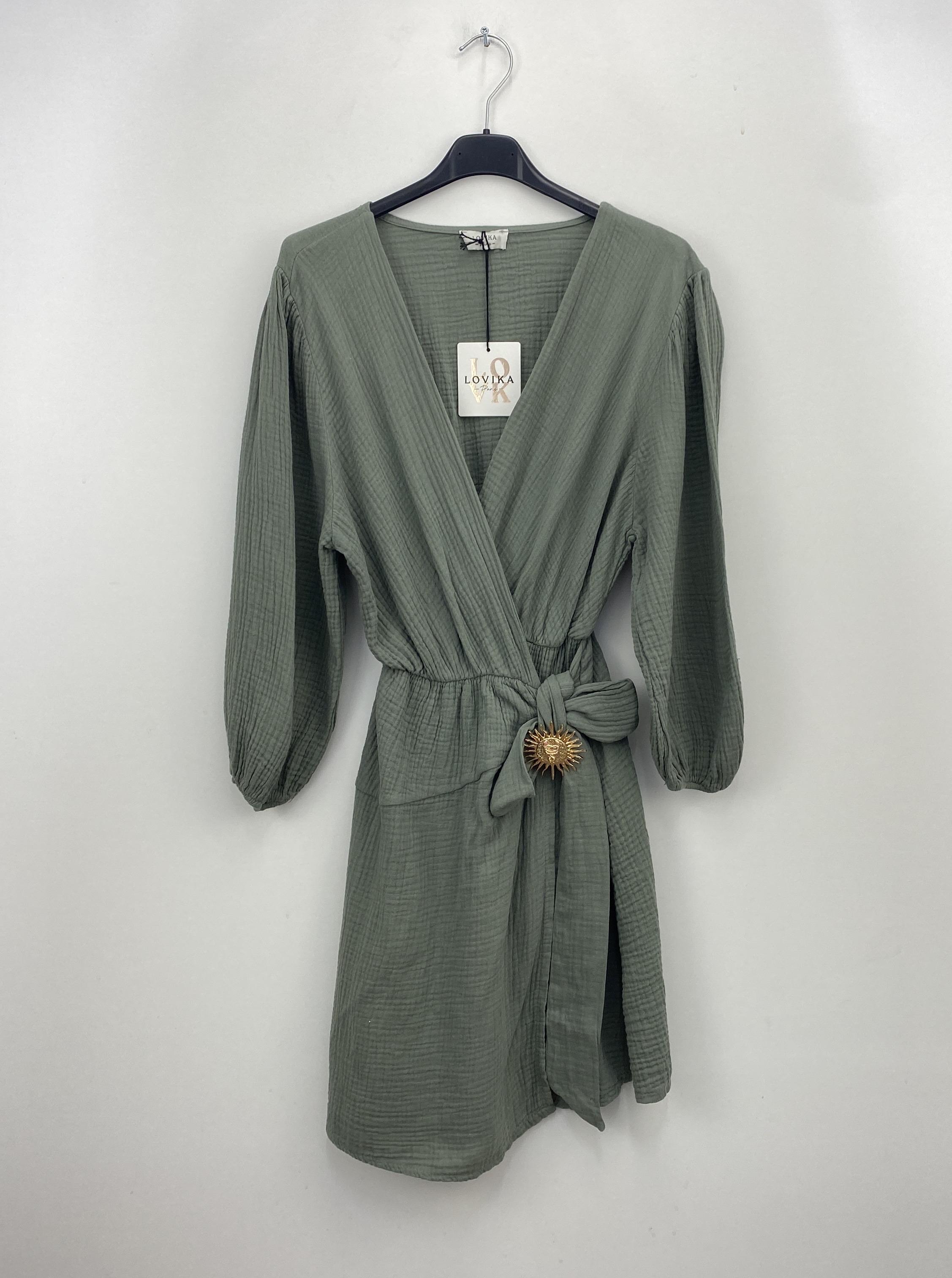 Robes courtes Femme Vert/Pomme LOVIKA 1120 #c Efashion Paris
